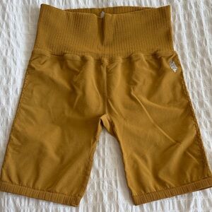 Fp Movement Mustard High-Waisted Shorts